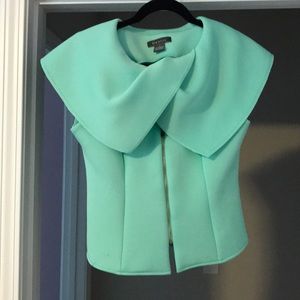 EUC Small Mint Gracia Scuba Blouse